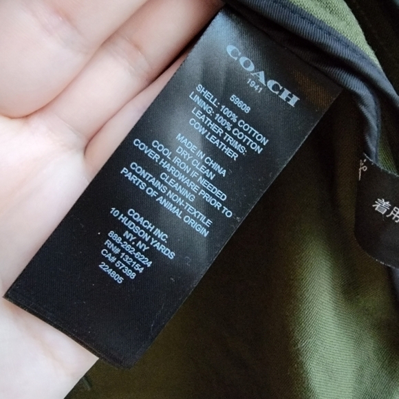 Coach 1941 Western Parka Jacket in Fern size 4 NWT - Picture 8 of 15